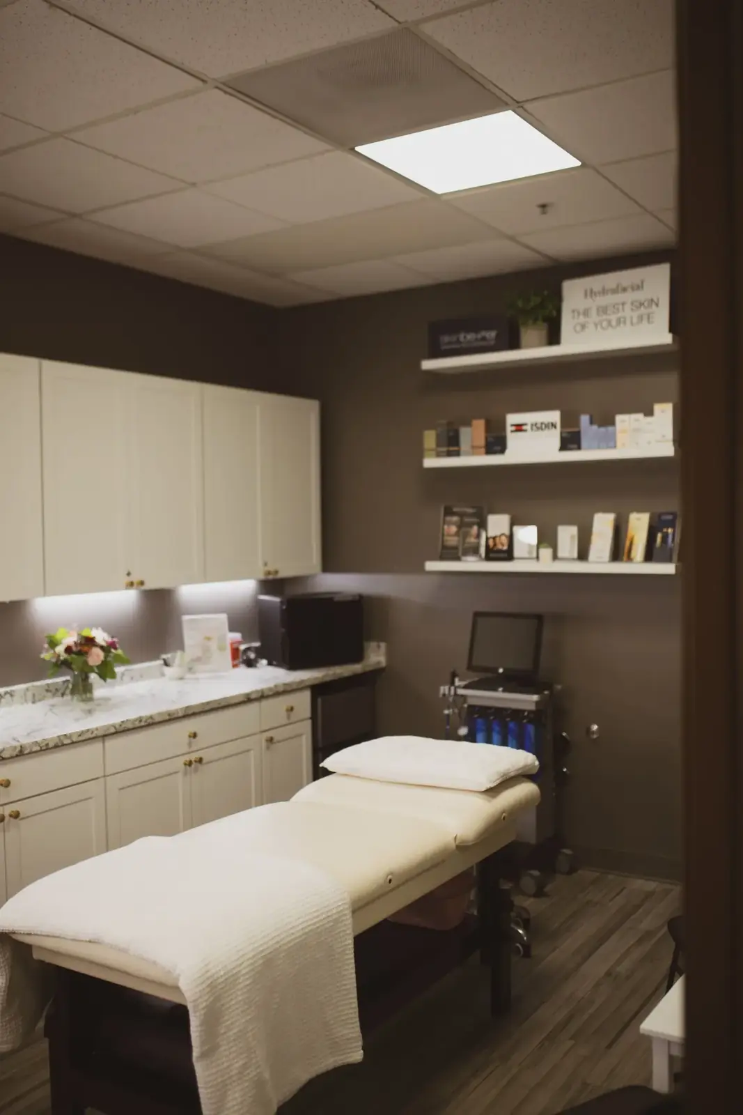 Treatment room at Dermáge Aesthetics, 201 NE Park Plaza Dr Suite 148, Vancouver WA