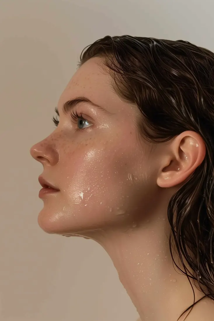 HydraFacial treatment showing skin hydration